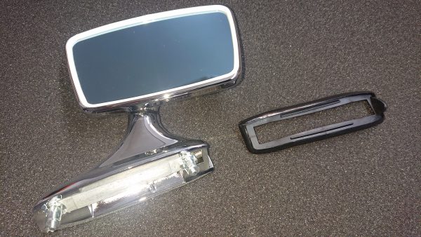 Chromen trapezium spiegel rechts voor BMW e9 e3 e12 02 Neue klasse