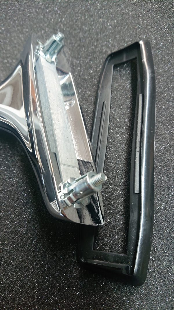 Chromen trapezium spiegel rechts voor BMW e9 e3 e12 02 Neue klasse - Afbeelding 3