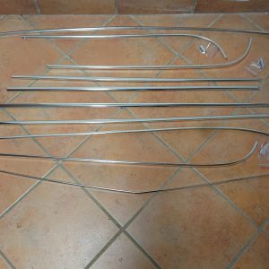 nieuwe set chromen sierlijsten strips BMW 02 sedan 1602 1802 2002