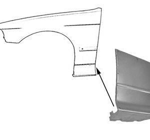 Reparatiedeel spatbord voorscherm BMW e36 sedan compact touring, links