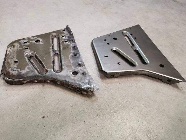 BMW e30 reparatiedeel linker hoek voor in de motorruimte 1982 - 1987 - Afbeelding 2