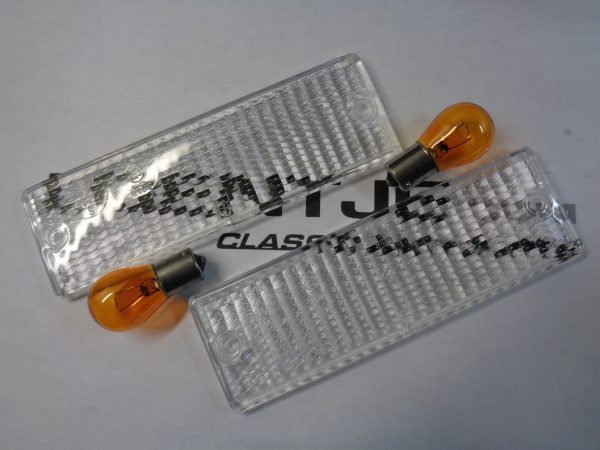 set witte knipperlichtglazen bmw e30 alle types (niet m3)