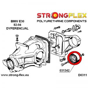 Strongflex e30 differentieel ophang rubber