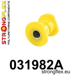 Rubber, strongflex geel, silent bloc in draagarm voor buitenkant 90Sha
