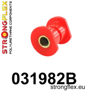 Rubber, strongflex rood, silent bloc in draagarm voor buitenkant 80Sha
