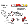 Rubber, strongflex geel, silent bloc voor subframe achter 90Sha - Afbeelding 2