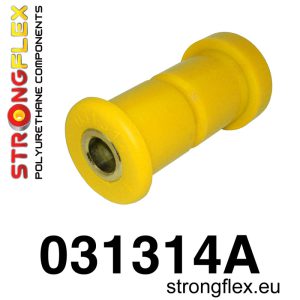 Rubber, strongflex geel, silent bloc voor draagarm achter 90Sha