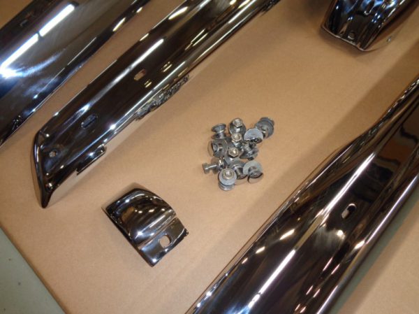RVS bumper set BMW e21, voor en achter - Afbeelding 3