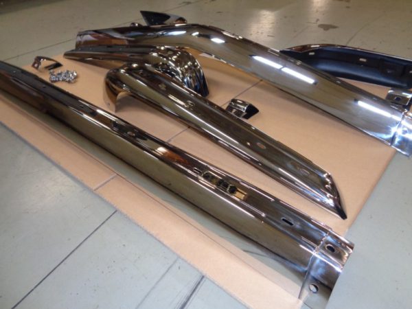 RVS bumper set BMW e21, voor en achter - Afbeelding 2