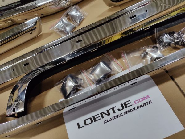 RVS bumper set BMW e28, voor en achter - Afbeelding 2