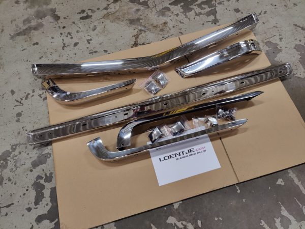 RVS bumper set BMW e28, voor en achter
