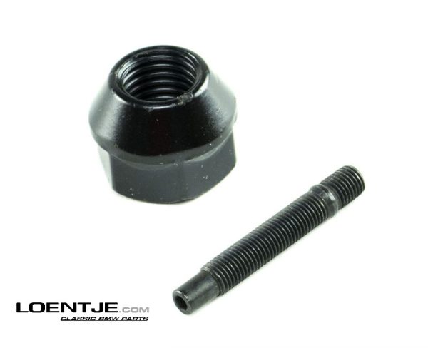 Wheelstud draadwielbout 80mm zwart gecoat