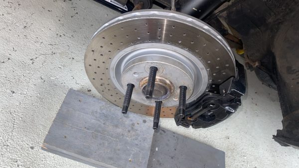 Wheelstud draadwielbout 80mm zwart gecoat - Afbeelding 2
