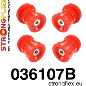 Achterasrubber set, silent-bloc achteras BMW e36 Strongflex 80ShA