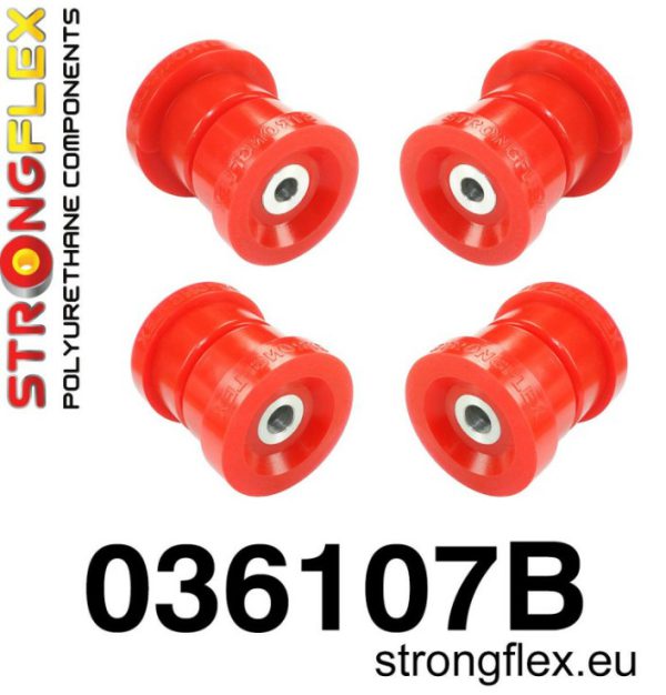 Achterasrubber set, silent-bloc achteras BMW e36 Strongflex 80ShA