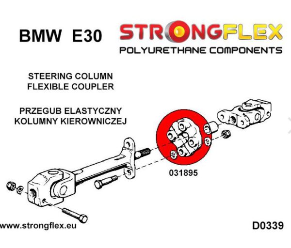 koppeling voor stuurstang Strongflex Flexibel polyurethaan - Afbeelding 3