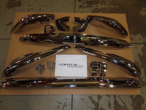 RVS bumper set BMW 02, voor en achter, vanaf 03-1971