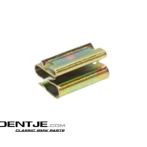 Klem voor bevestiging sierstrip en rubber bovenop de deur